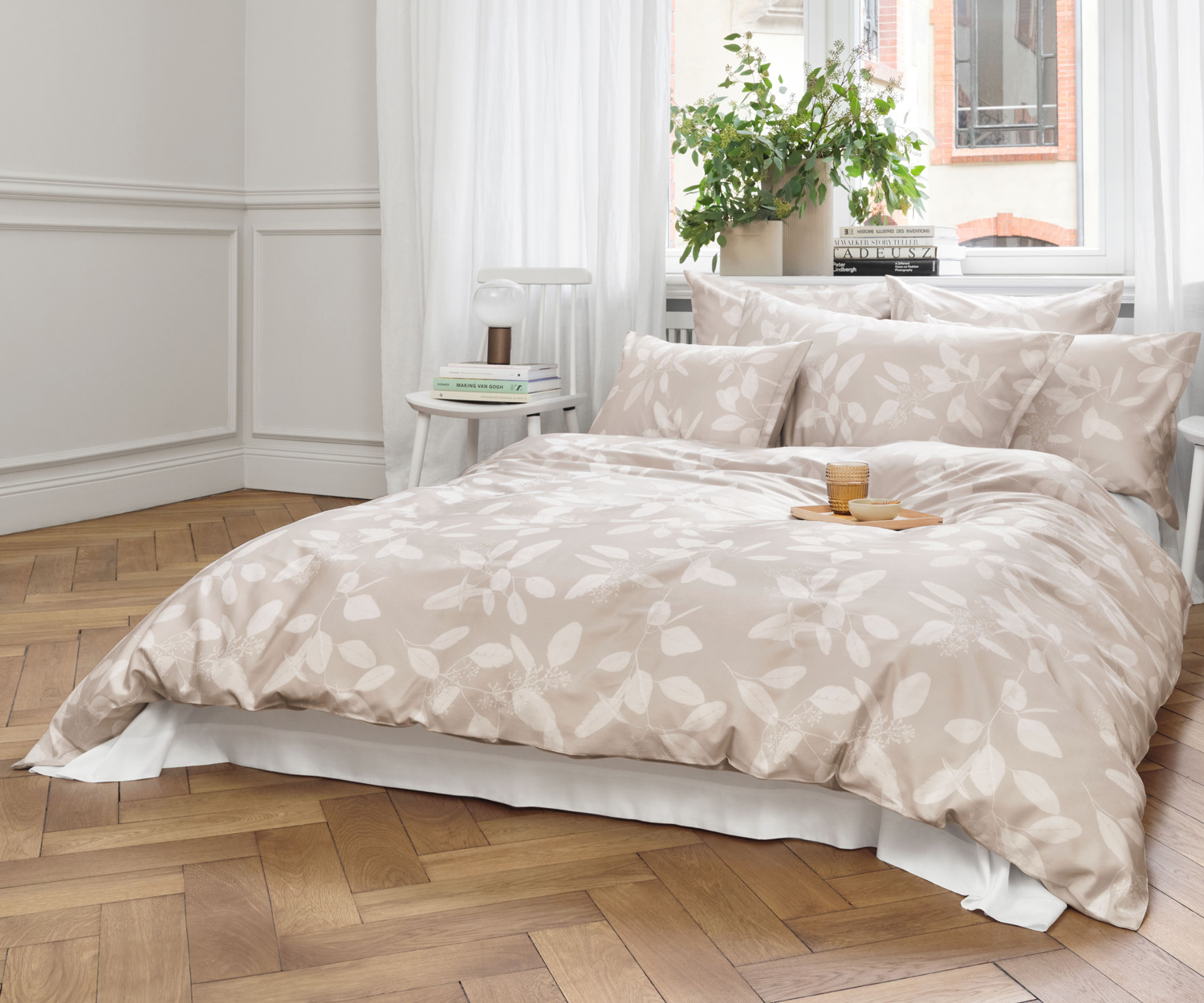 Schlossberg OMEO beige bed linen Organic-Satin