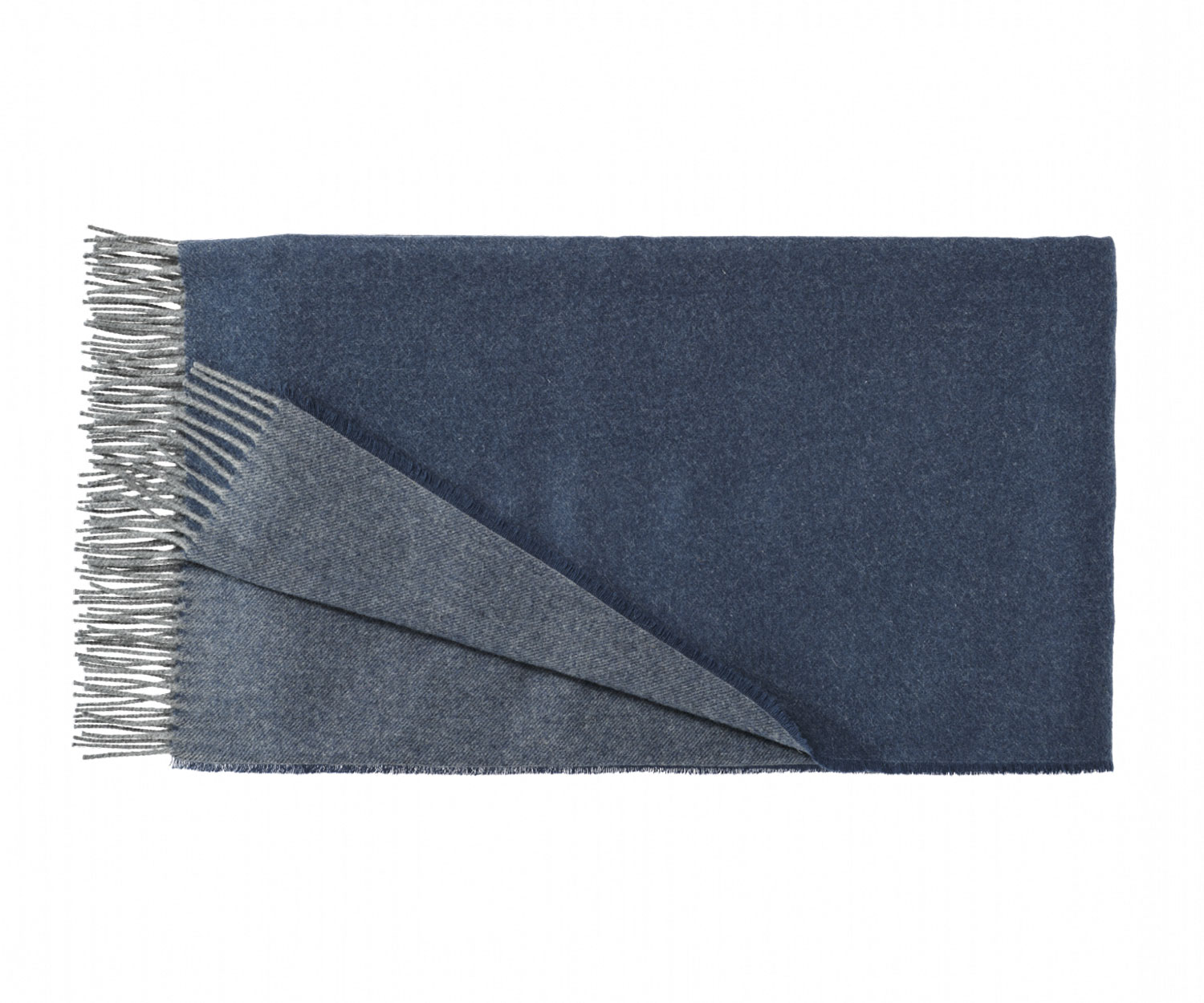 Fischbacher cashmere Plaid ASPEN col. 861 dark blue/grey