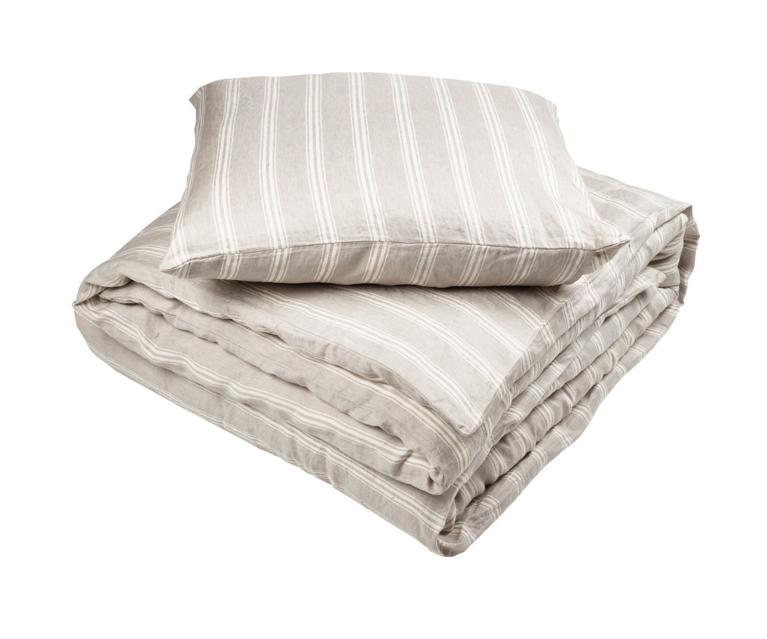 Libeco bed linen GUEST HOUSE STRIPE - Linen