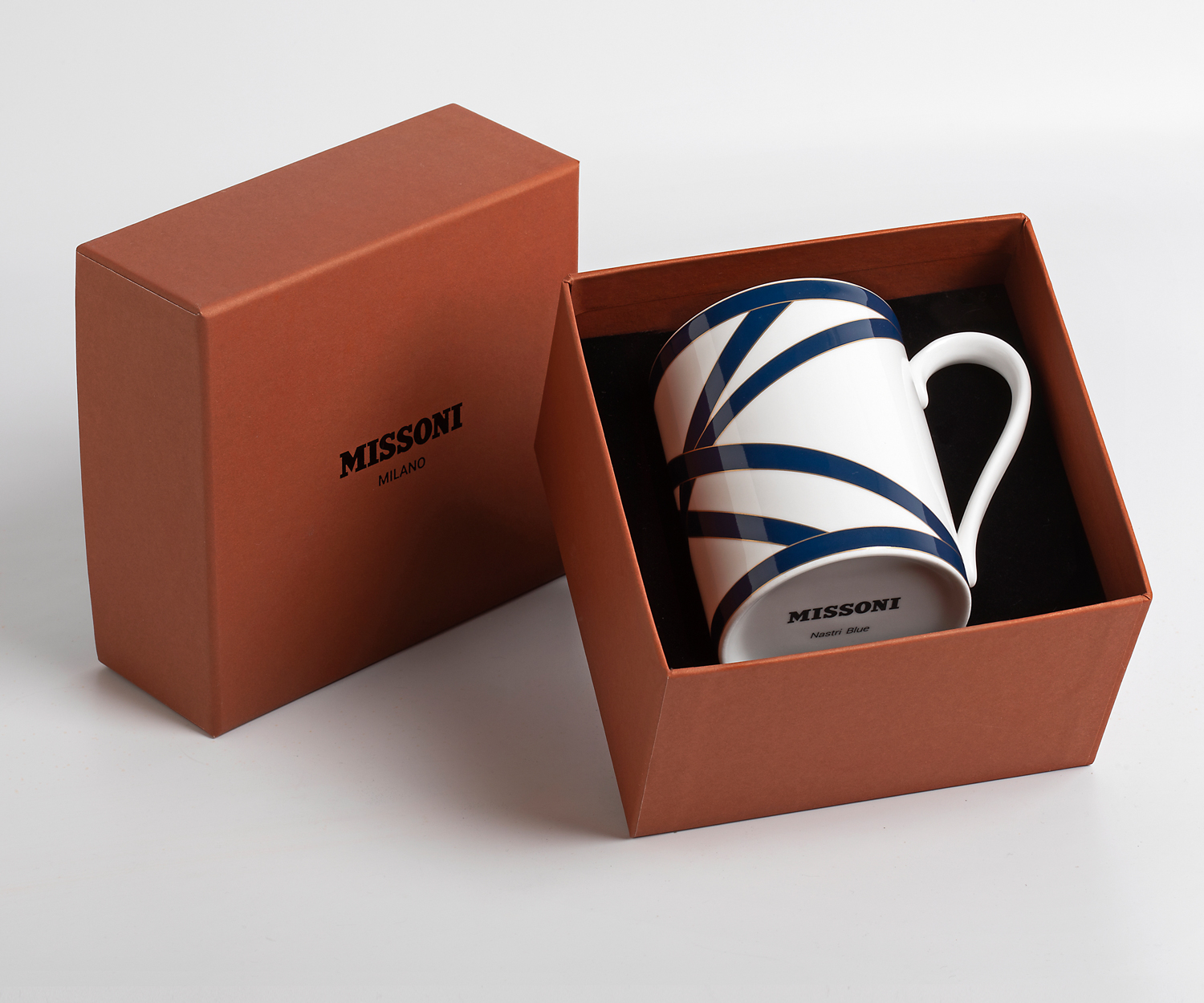 Missoni NASTRI blue Taza con asa Porcelana