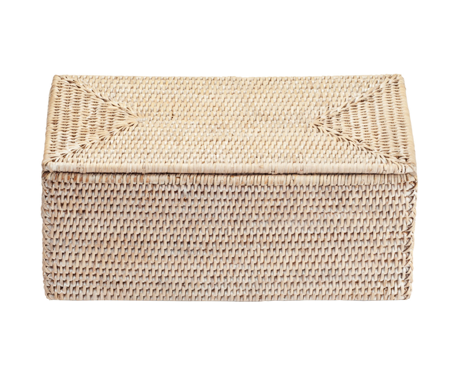 DECOR WALTHER multi-purpose box - rattan light-coloured