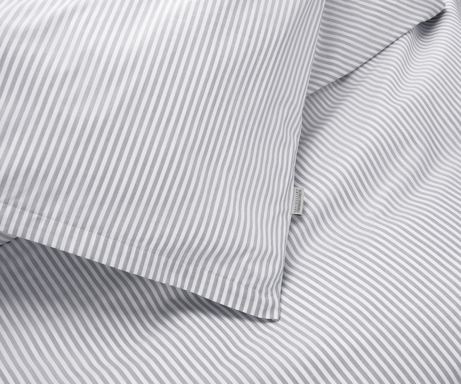 Schlossberg BARI gris bed linen Poplin