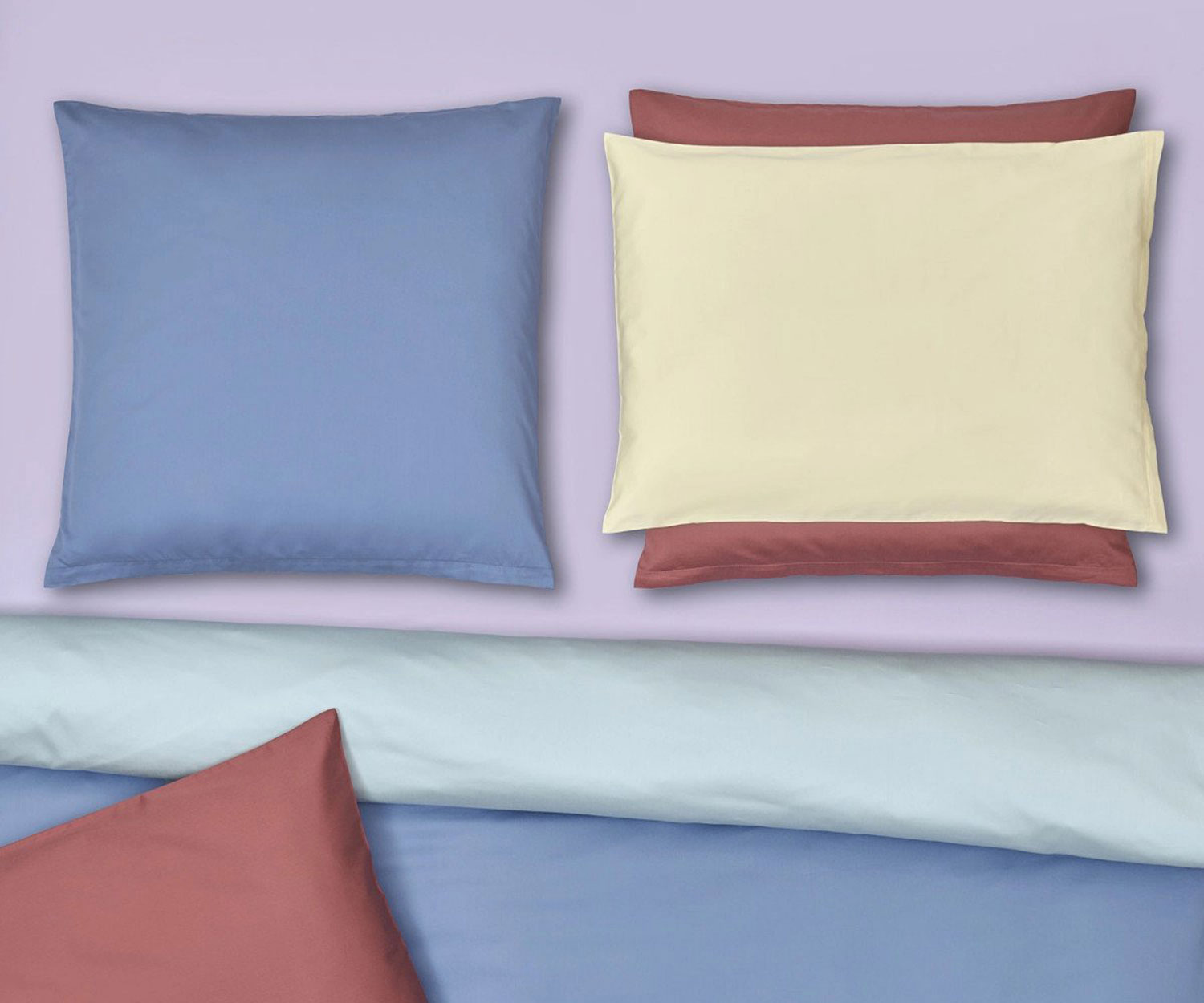 Fischbacher SATIN PLAIN bed linen - new trend colours