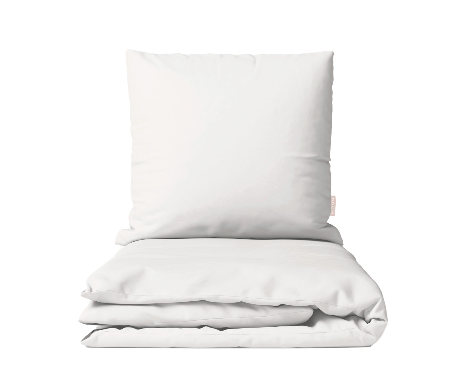 MOMM Organic Satin Uni Bed Linen - off white