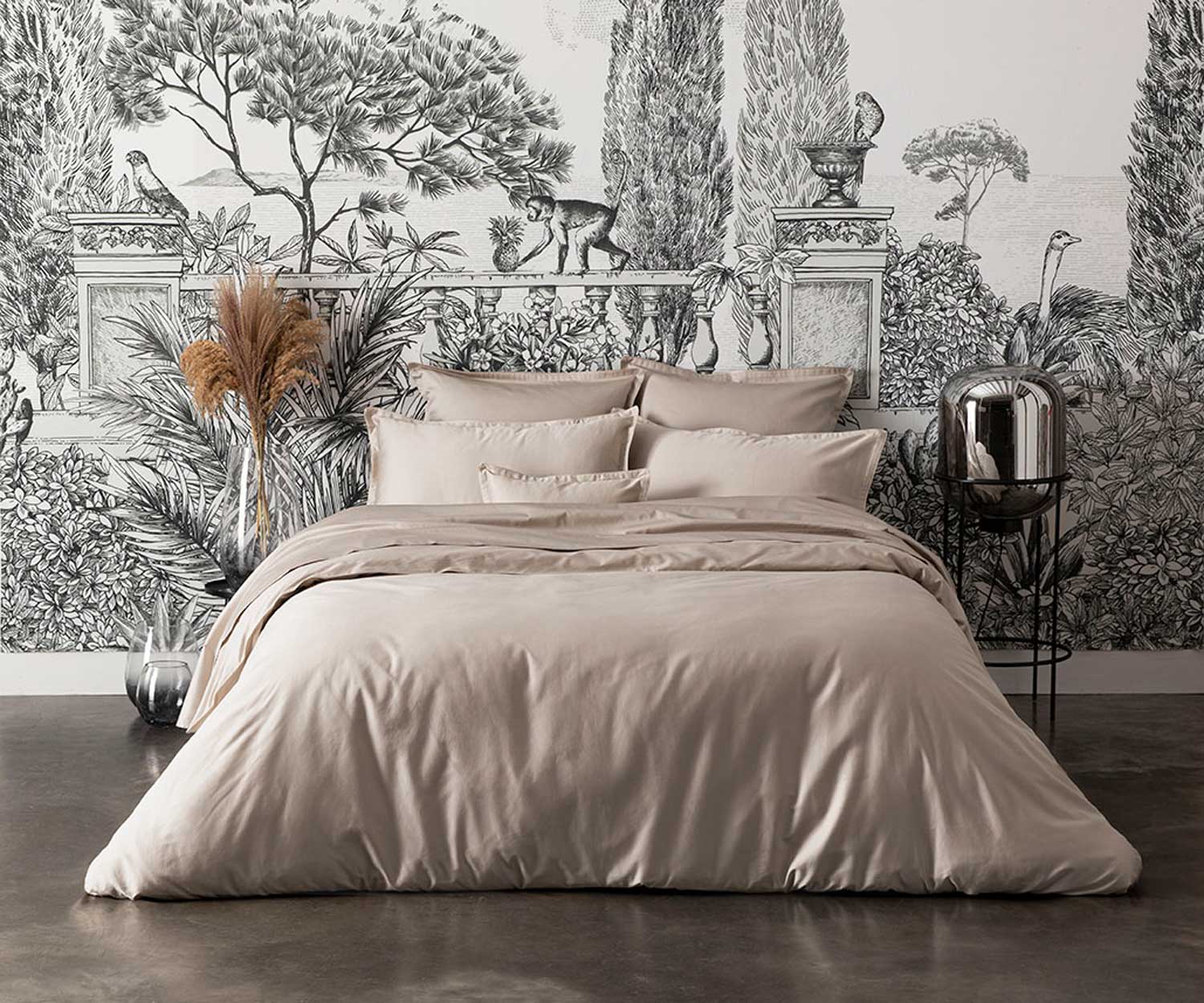 Alexandre Turpault bed linen TEOPHILE GAZELLE