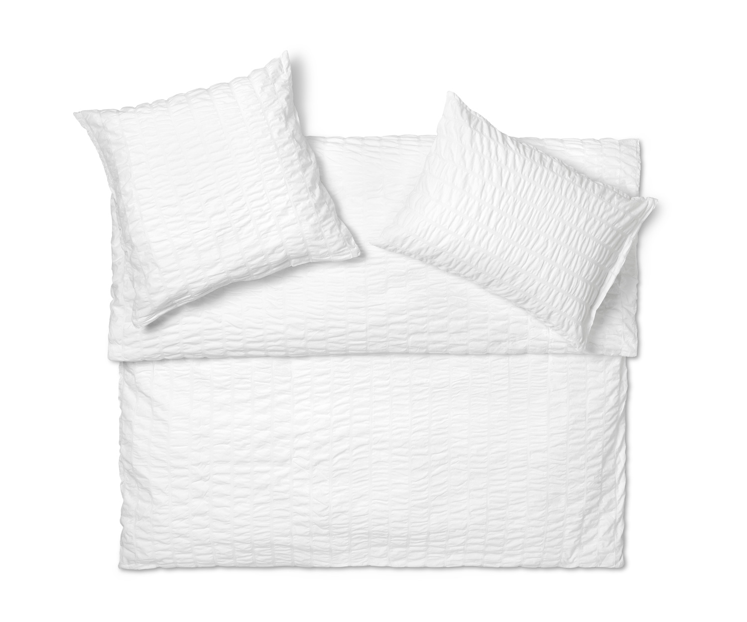 Schlossberg NELSON BLANC bed linen - Seersucker