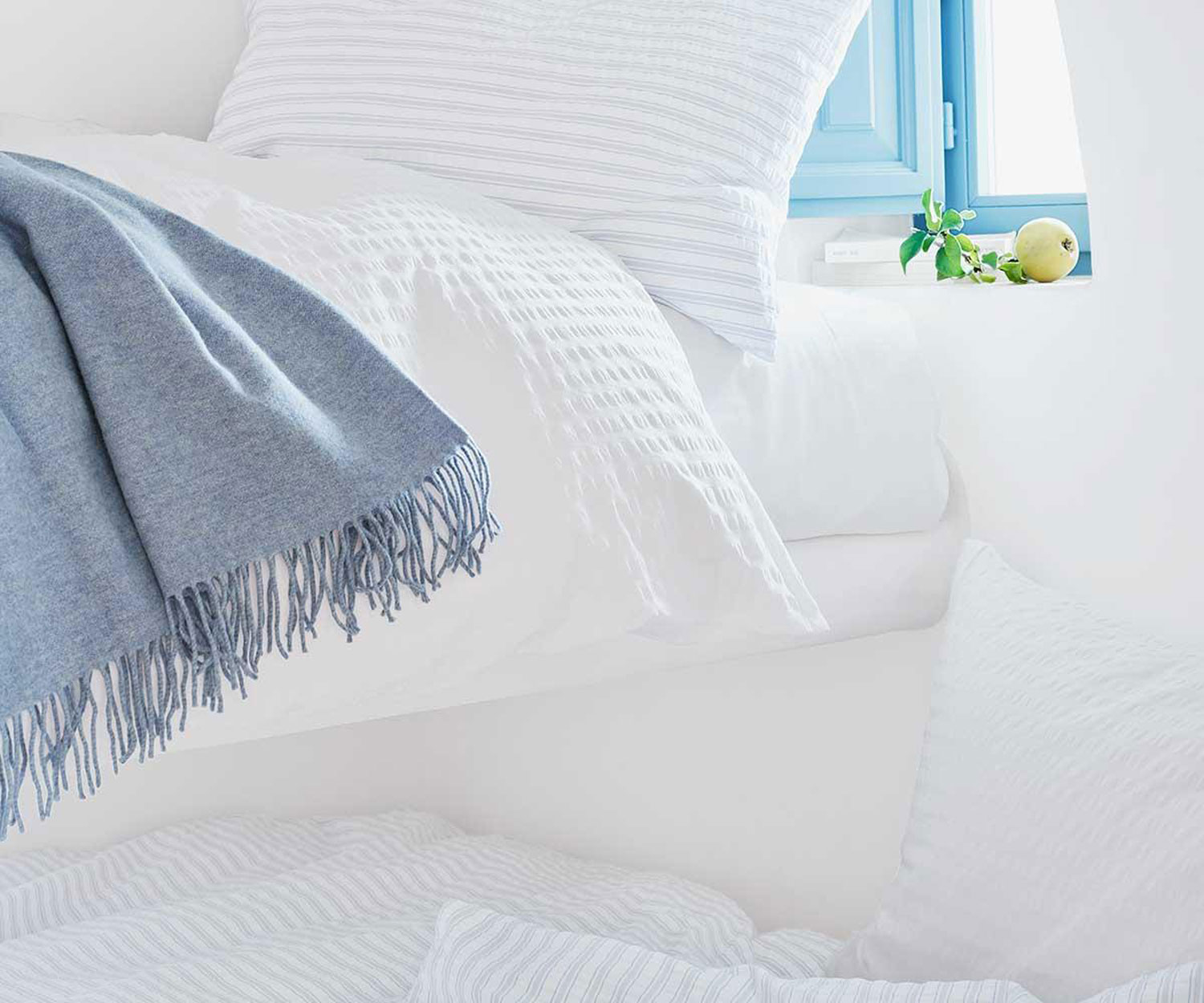 Schlossberg DEAN GRIS bed linen - Seersucker