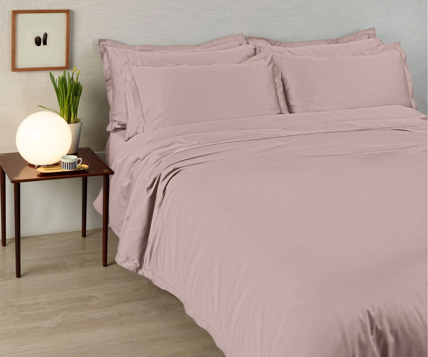 Amalia bed linen SUAVE 430TC col. winter rose