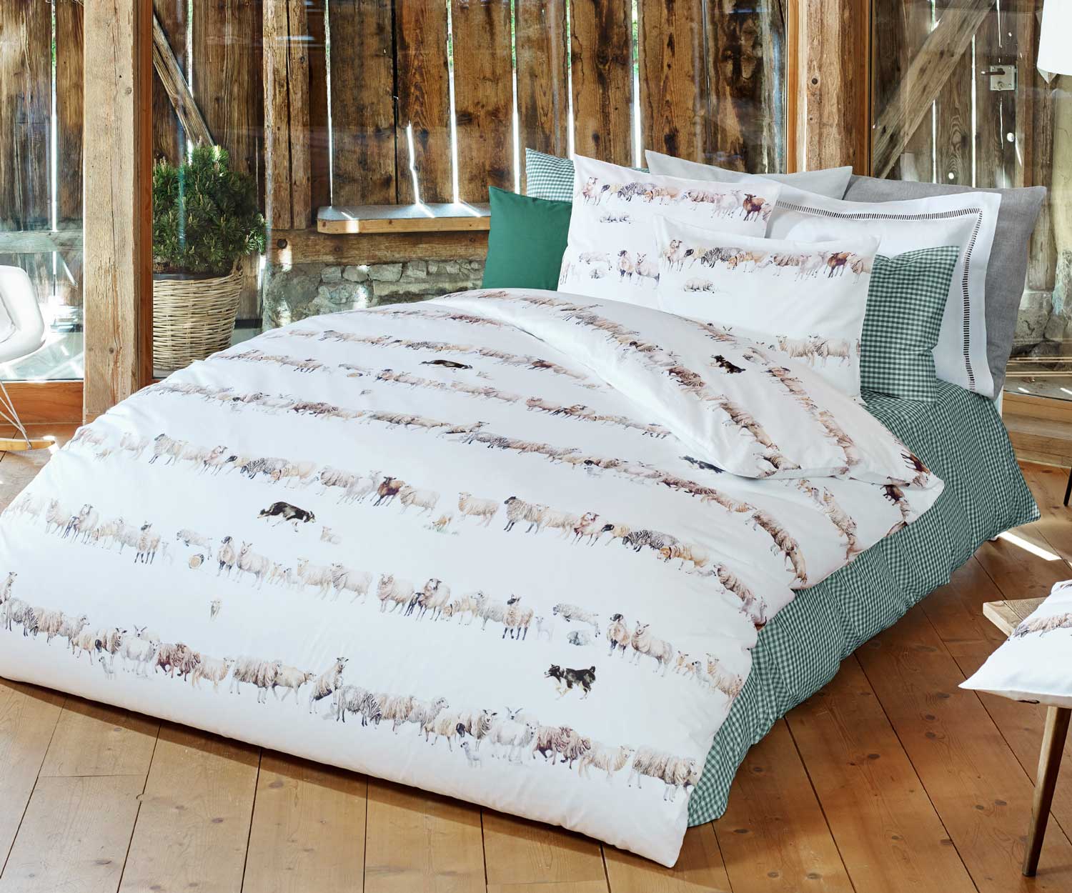 Fischbacher COUNTING SHEEP C10 sateen bed linen