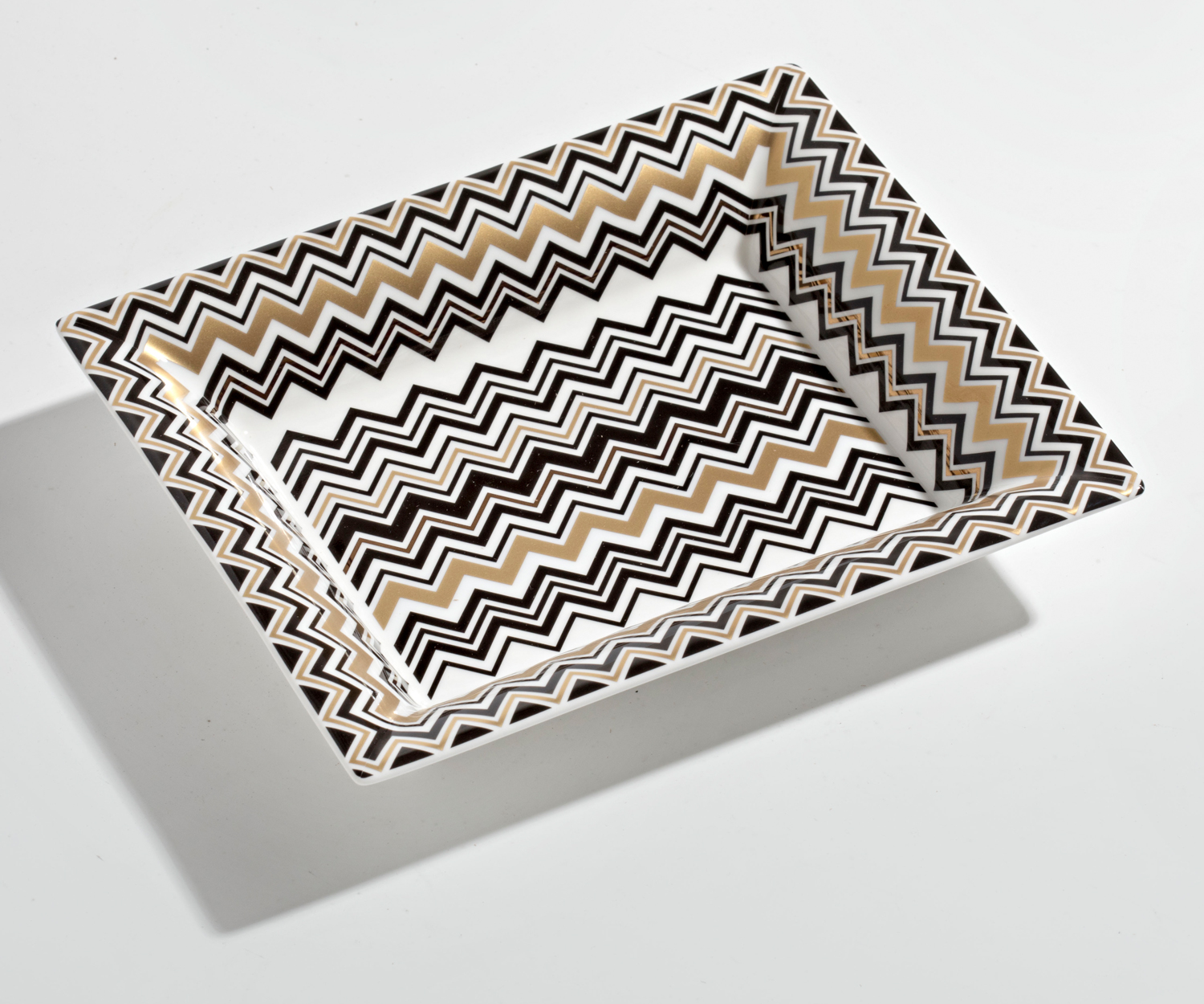 Missoni Zig Zag oro Bandeja de almacenaje 