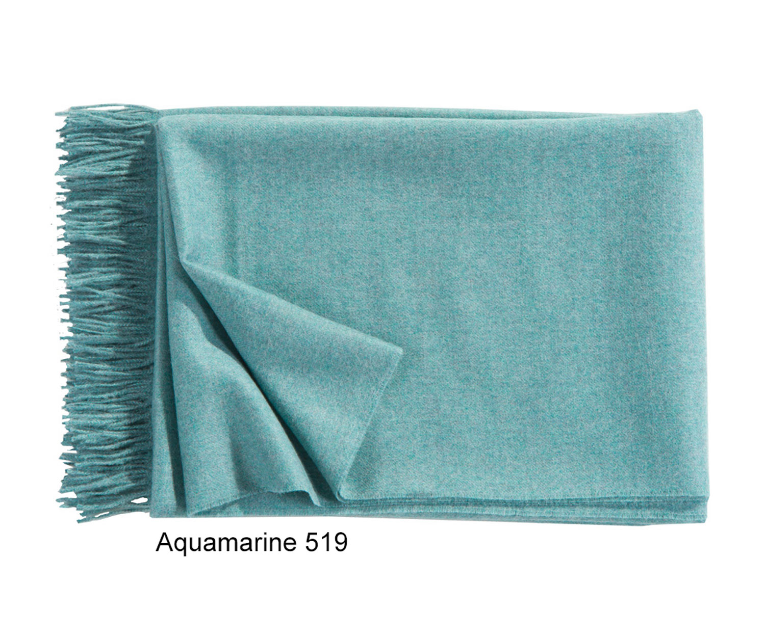 Fischbacher PURO Plaid - Alpaka col. 519 aquamarine