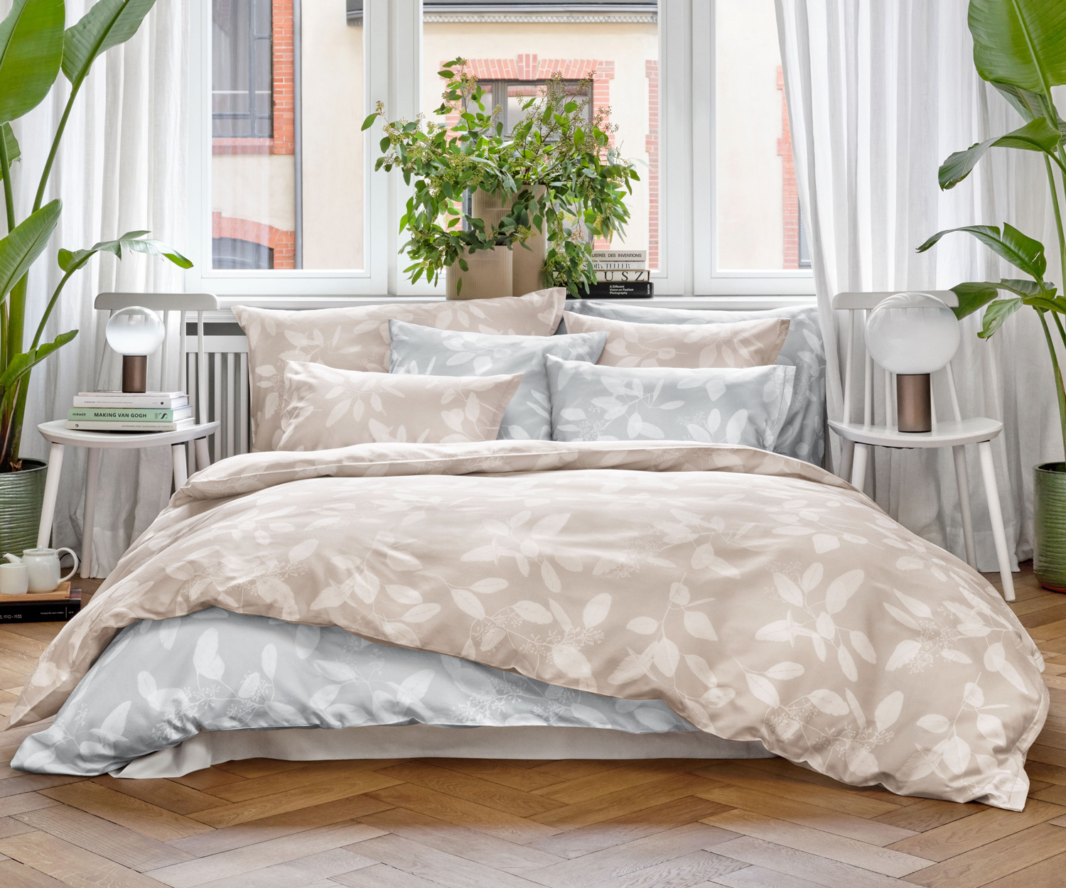 Schlossberg OMEO beige bed linen Organic-Satin