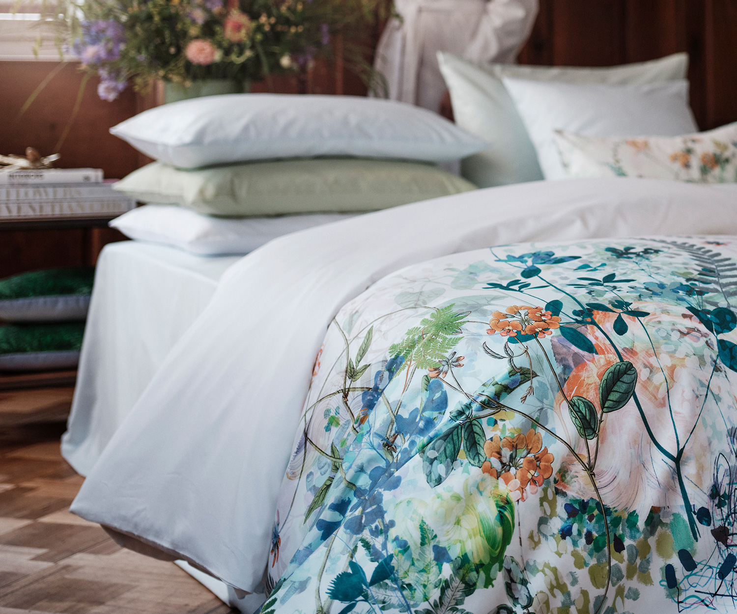 Fischbacher bed linen SPRING BREEZE Sateen