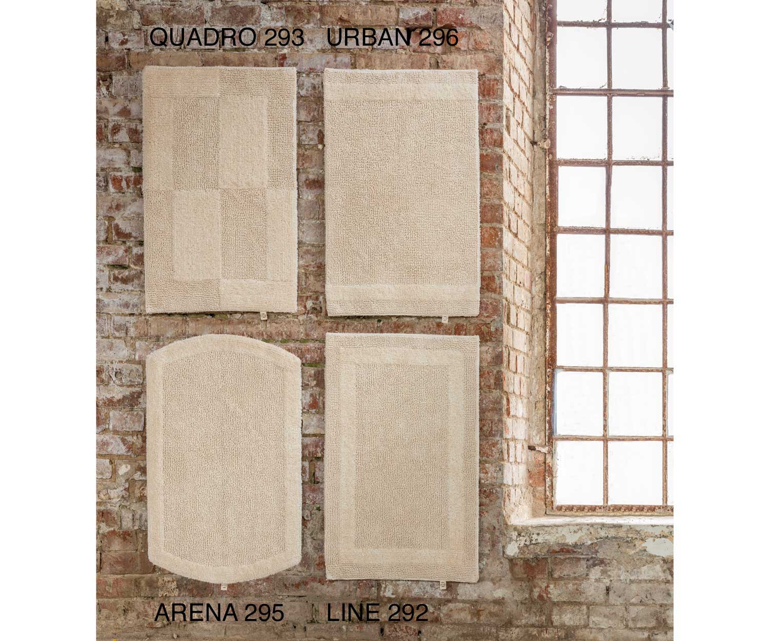 Rhomtuft Quadro + Arena bath rugs customized program