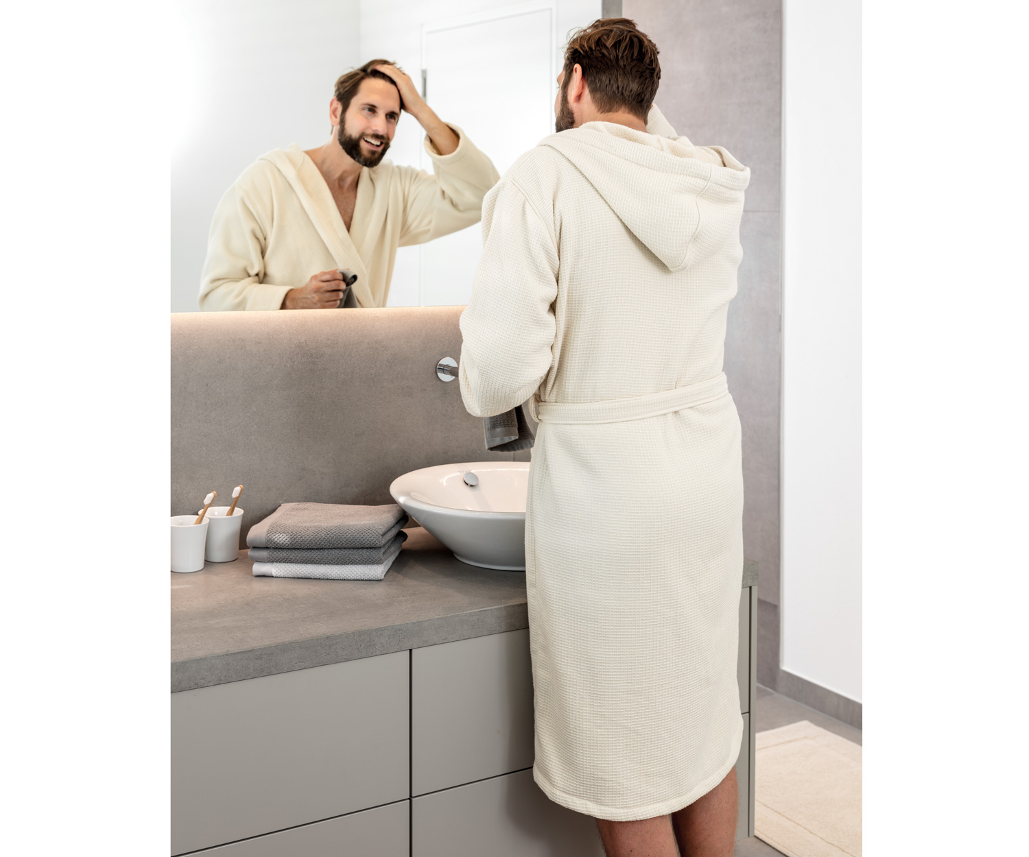 Rhomtuft FACE & BODY bathrobe