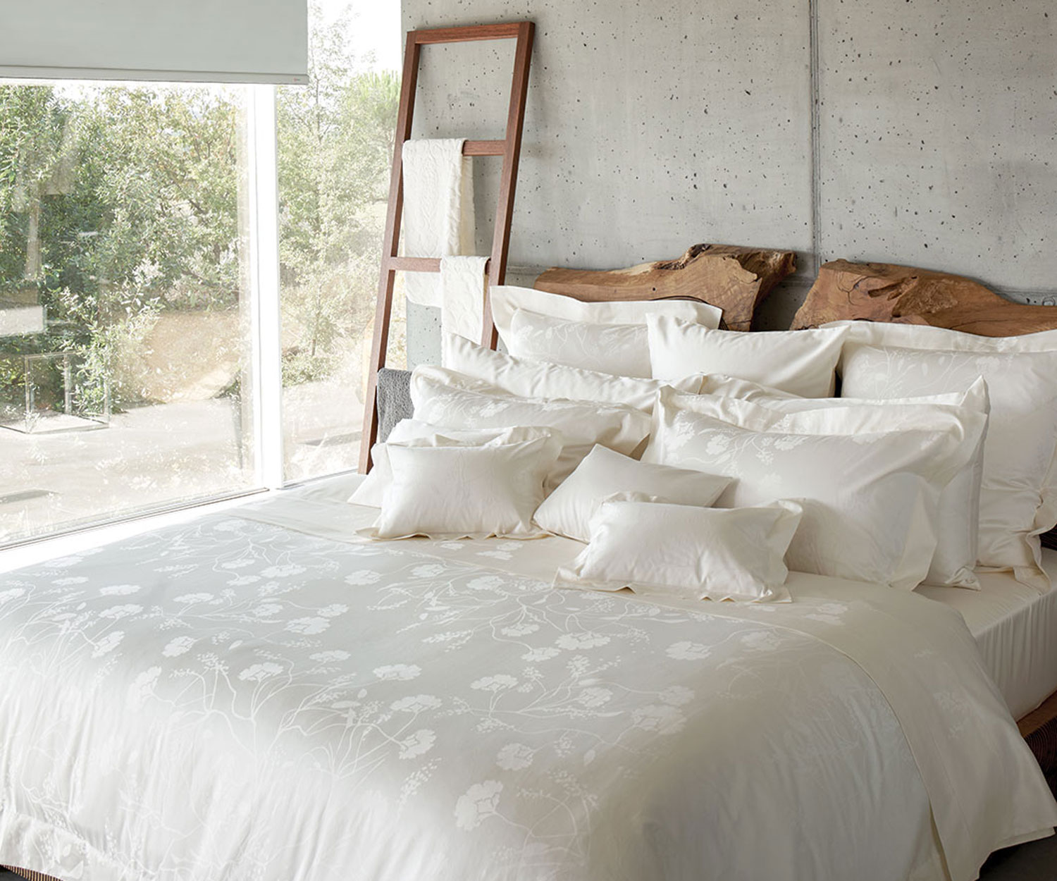 JARDIM - Jacquard bed linen in 4 colors