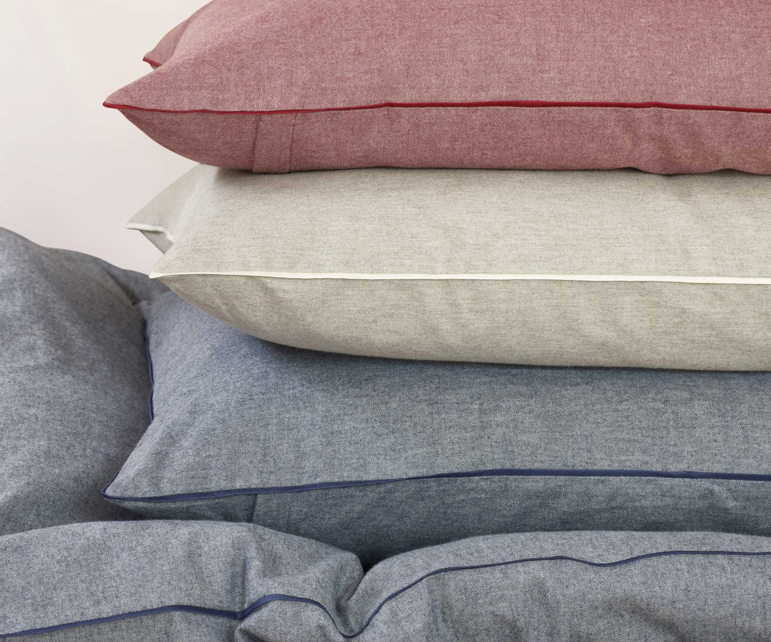 Schlossberg Pepe gris flannel bed linen