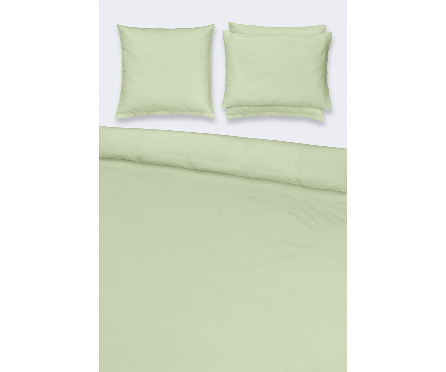 Ropa de cama Fischbacher SATIN UNI col. 054 verde-gris