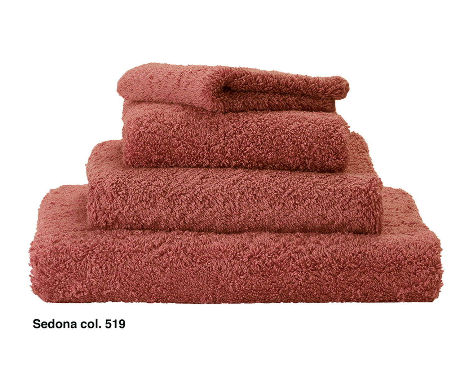 Abyss Super Pile Bath Towels and Mats - Terracotta (685)